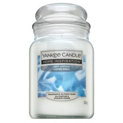 Yankee Candle Home Inspiration Soft Cotton 538 г цена и информация | Подсвечники, свечи | pigu.lt