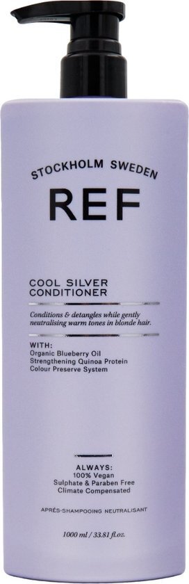 Plaukų kondicionierius REF Cool Silver Conditioner, blondinės ir žiliems plaukams, 1000 ml kaina ir informacija | Balzamai, kondicionieriai | pigu.lt