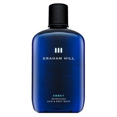 Prausiklis kūnui ir plaukams Graham Hill ABBEY Refreshing Hair & Body Wash, 250 ml kaina ir informacija | Dušo želė, aliejai | pigu.lt