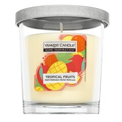 Yankee Candle kvapioji žvakė Tropical Fruits 200 g цена и информация | Подсвечники, свечи | pigu.lt