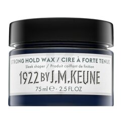 Keune 1922 Strong Hold Wax воск для волос сильной фиксации 75 мл цена и информация | Средства для укладки волос | pigu.lt