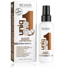 Plaukų purškiklis Revlon Professional Uniq One All In One Coconut Treatment, 150 ml kaina ir informacija | Priemonės plaukų stiprinimui | pigu.lt