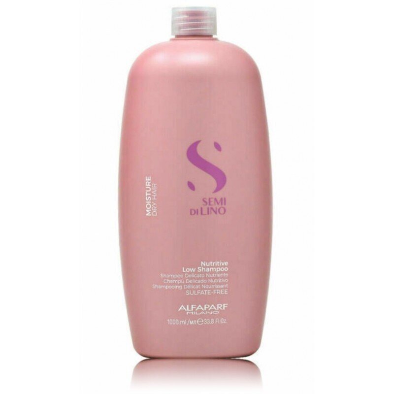 Drėkinamasis šampūnas Alfaparf Milano Semi Di Lino Moisture Nutritive Low Shampoo, 1000 ml kaina ir informacija | Šampūnai | pigu.lt