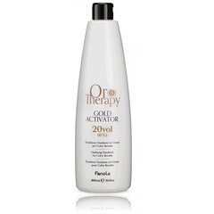 Fanola Oro Therapy 24k Gold Activator Oro Puro развивающая эмульсия для всех типов волос 6% 20 об. 1000 мл цена и информация | Краска для волос | pigu.lt