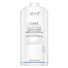 Keune Care Silver Savior Conditioner нейтрализующий шампунь для платиновых светлых и седых волос 1000 мл цена и информация | Бальзамы, кондиционеры | pigu.lt