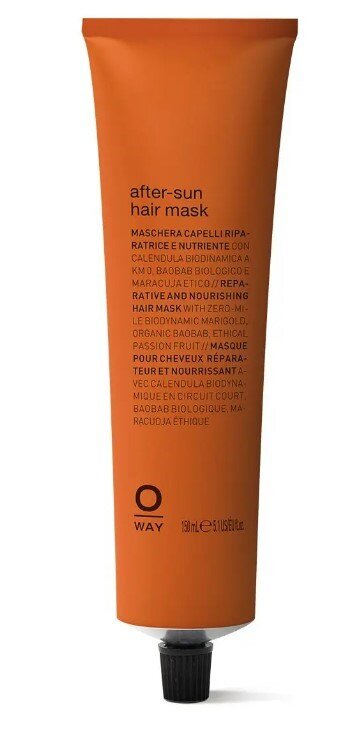 Plaukų kaukė OWAY Hair Sunway After-Sun Hair Mask, nuo saulės paveiktiems plaukams, 150 ml kaina ir informacija | Priemonės plaukų stiprinimui | pigu.lt