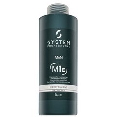 Šampūnas System Professional Man Lipid Code M1E Energy Shampoo, 1000 ml kaina ir informacija | Šampūnai | pigu.lt