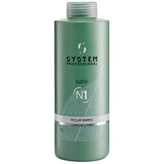 Plaukų šampūnas System Professional Nativ Micellar Shampoo, giliai valantis, 1000 ml цена и информация | Шампуни | pigu.lt