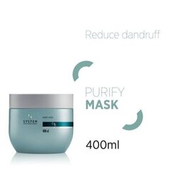 System Professional Purify Mask очищающая маска для быстро жирнеющих волос 400 мл цена и информация | Средства для укрепления волос | pigu.lt