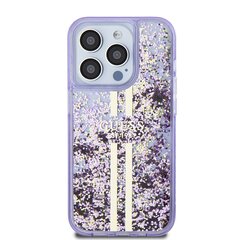 Guess PC|TPU Liquid Glitter Gold Stripe Case for iPhone 15 Pro Purple цена и информация | Чехлы для телефонов | pigu.lt