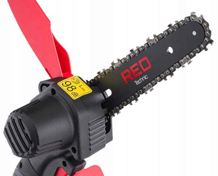 Akumuliatorinis grandininis mini pjūklas Red Technic 1000 W цена и информация | Grandininiai pjūklai | pigu.lt