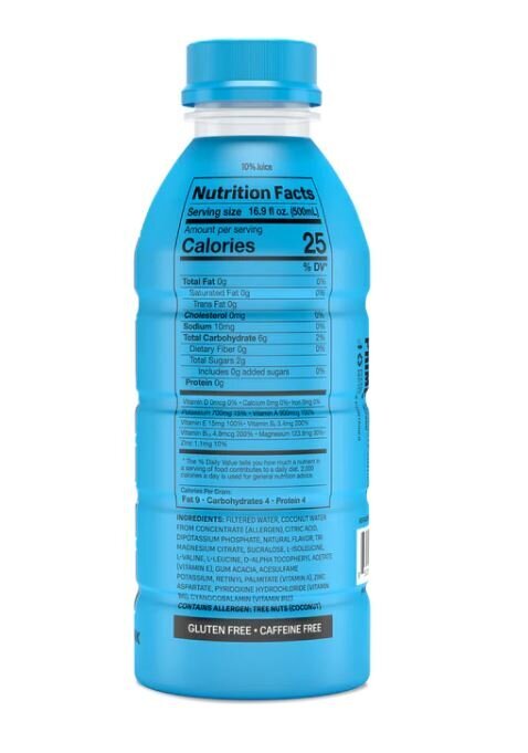 Izotoninis gėrimas Prime UK Blue Raspberry, 4 x 500ml цена и информация | Gaivieji gėrimai | pigu.lt