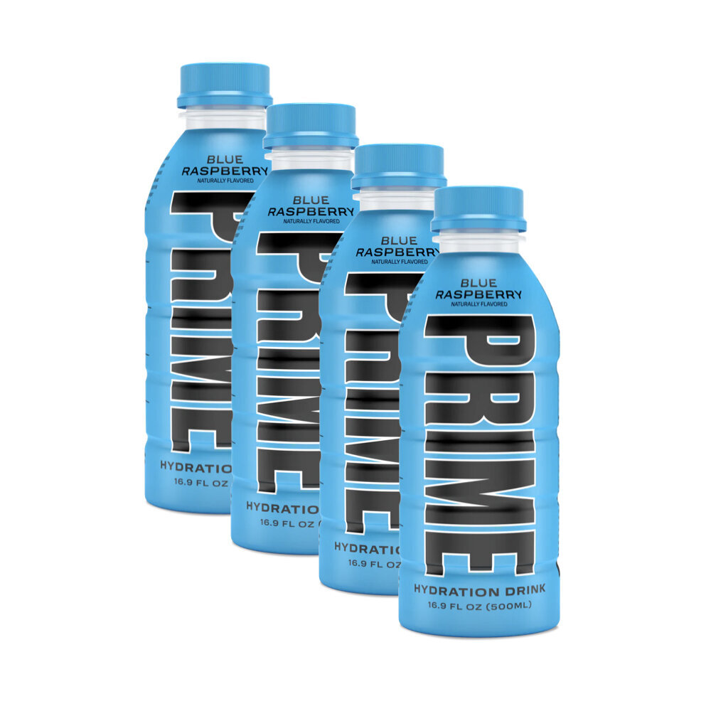 Izotoninis gėrimas Prime UK Blue Raspberry, 4 x 500ml kaina ir informacija | Gaivieji gėrimai | pigu.lt
