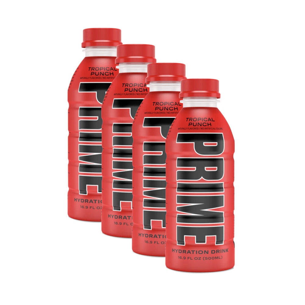 Izotoninis gėrimas Prime UK Tropical Punch, 4 x 500ml kaina ir informacija | Gaivieji gėrimai | pigu.lt