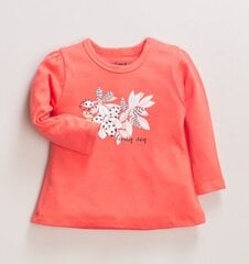 Marškinėliai mergaitėms Nini ABN-2691, raudoni kaina ir informacija | Marškinėliai kūdikiams | pigu.lt