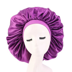 Атласная шапочка для сна, фиолетовая цена и информация | Женские шапки | pigu.lt