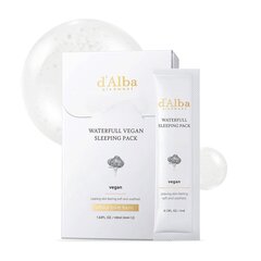 d'Alba Waterfull Vegan Sleeping Pack 4ml*12packs цена и информация | Маски для лица, патчи для глаз | pigu.lt