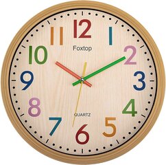 Vaikiškas sieninis laikrodis Foxtop kaina ir informacija | Laikrodžiai | pigu.lt