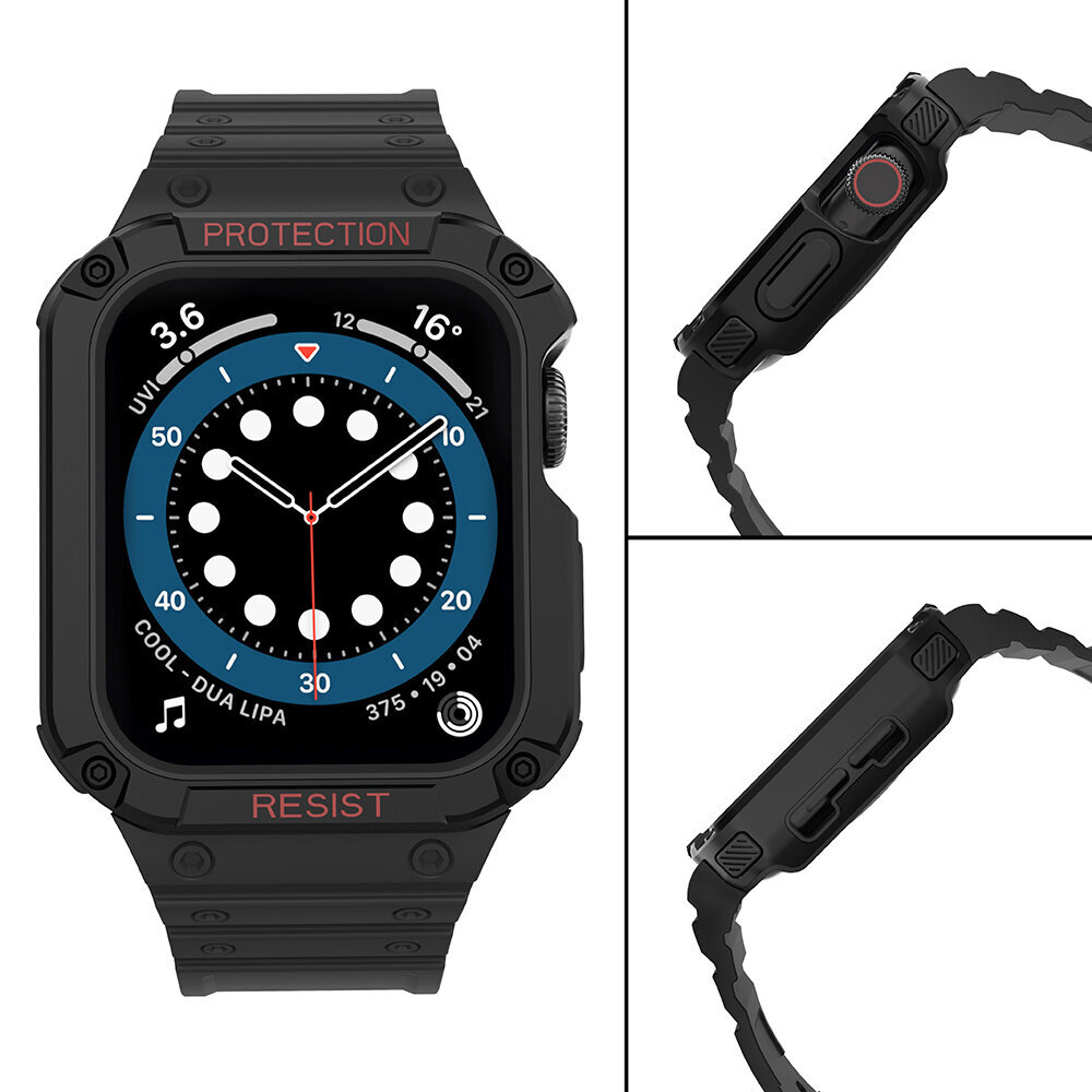 Hurtel Protect Black цена и информация | Išmaniųjų laikrodžių ir apyrankių priedai | pigu.lt