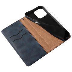 Чехол с магнитным ремешком Case pro iPhone 14 Pro Max с откидным кошельком, мини-шнур, подставка, синий цена и информация | Чехлы для телефонов | pigu.lt