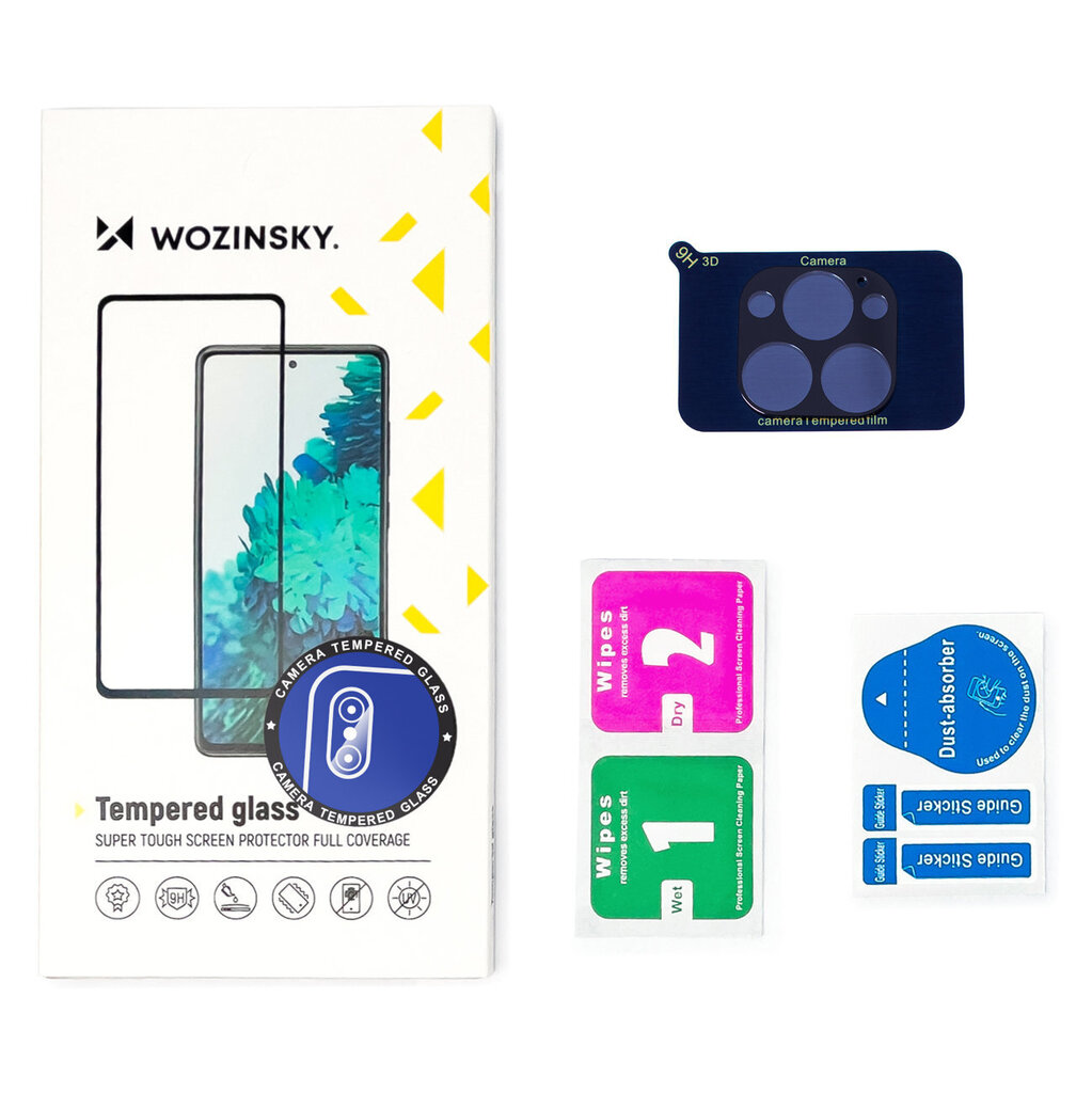 Wozinsky Full Camera Glass 9H kaina ir informacija | Apsauginės plėvelės telefonams | pigu.lt
