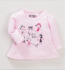 Marškinėliai mergaitėms Nini ABN-2805, rožiniai kaina ir informacija | Marškinėliai kūdikiams | pigu.lt