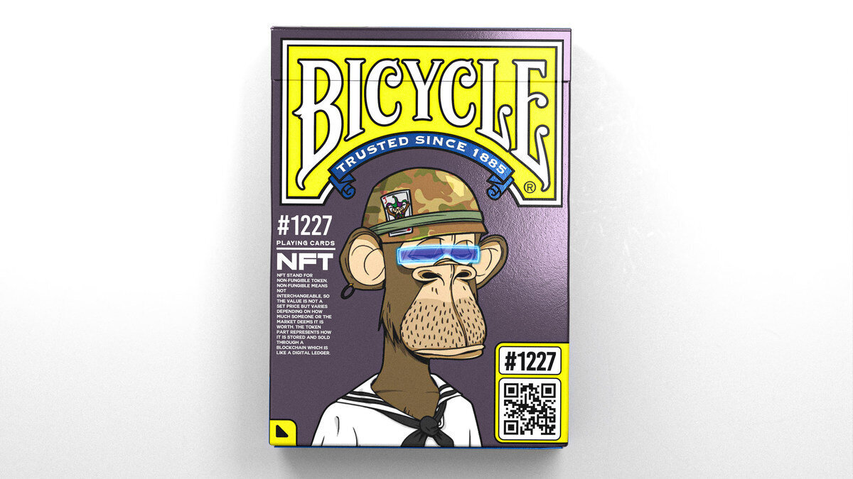 Žaidimo kortos Bicycle Bored Ape #1227 kaina ir informacija | Azartiniai žaidimai, pokeris | pigu.lt