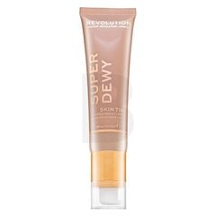 Makiažo pagrindas Makeup Revolution Super Dewy Skin Tint, 55 ml kaina ir informacija | Makiažo pagrindai, pudros | pigu.lt