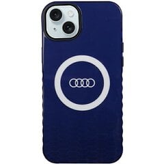 Чехол Audi для iPhone 15 Plus 6,7 синий IML Big Logo MagSafe Case цена и информация | Чехлы для телефонов | pigu.lt