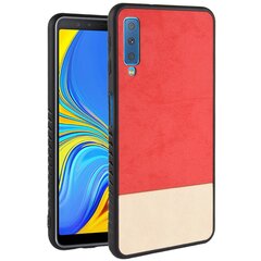 „Bi-Color“ Splicing чехол – песочный цвет / красный (Galaxy A7 2018) цена и информация | Чехлы для телефонов | pigu.lt