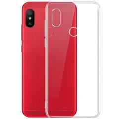 Твердый силиконовый (TPU) чехол – прозрачный (Redmi Note 6 Pro) цена и информация | Чехлы для телефонов | pigu.lt