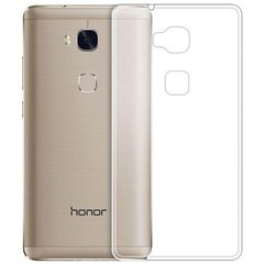 Kieto silikono (TPU) dėklas - skaidrus (Honor 5X) kaina ir informacija | Telefono dėklai | pigu.lt