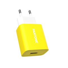 PANTONE wall charger 2A 1x USB PT-AC1USB Yellow 102C цена и информация | Зарядные устройства для телефонов | pigu.lt