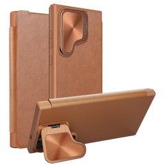 Nillkin Qin Book Prop Case for Samsung Galaxy S24 Brown цена и информация | Чехлы для телефонов | pigu.lt