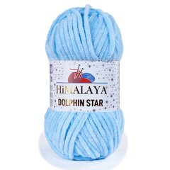 Siūlai Himalaya Dolphin Star 92106, 100 g, 120 m., mėlyni kaina ir informacija | Mezgimui | pigu.lt