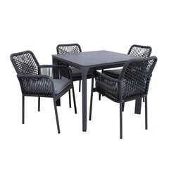 Garden furniture set CARVES table and 4 chairs цена и информация | Комплекты уличной мебели | pigu.lt