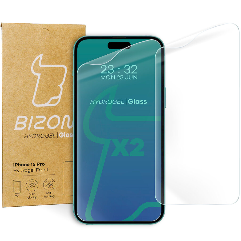 Bizon Glass Hydrogel Front kaina ir informacija | Apsauginės plėvelės telefonams | pigu.lt