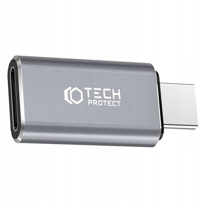 Adapteris Tech-Protect UltraBoost USB-C ir Lightning adapteris pilkas kaina ir informacija | Adapteriai, USB šakotuvai | pigu.lt