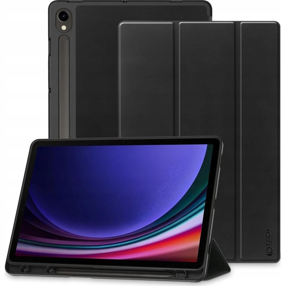 Dėklas Tech-Protect SC Pen skirtas Galaxy Tab S9 FE juodas kaina ir informacija | Planšečių, el. skaityklių dėklai | pigu.lt