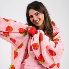 Джемпер - плед Клубника Happy people, розовый цена и информация | Оригинальные свитеры | pigu.lt