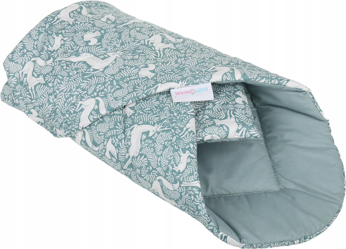 Dvipusis kūdikio vokelis - antklodė Babymam, 80x80 cm, mėlynas kaina ir informacija | Vokeliai, miegmaišiai, pagalvės | pigu.lt