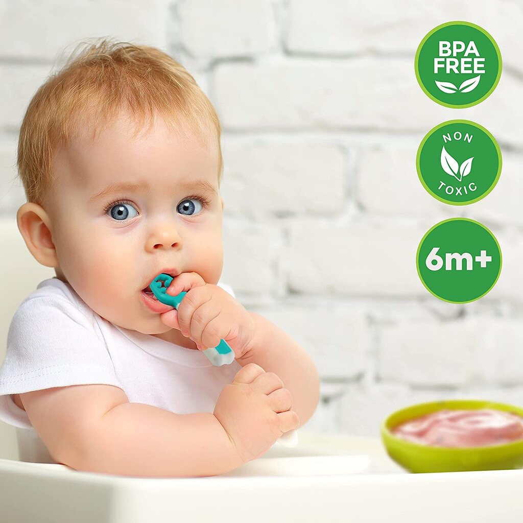 Kūdikių šaukštų rinkinys Bahar, 6 mėn+, 2 vnt. kaina ir informacija | Kūdikių indai, indeliai pienui ir įrankiai | pigu.lt