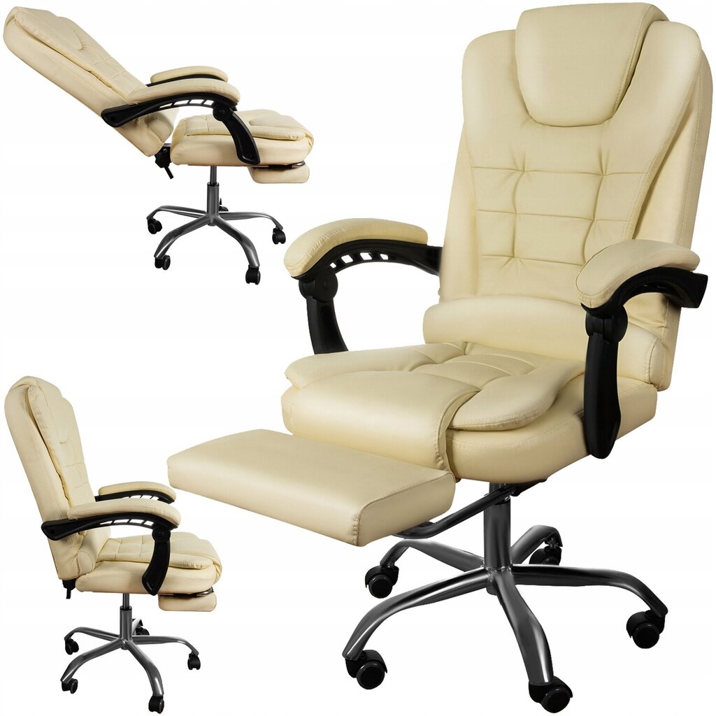 Pasukama kėdė Malatec, smėlio spalvos kaina ir informacija | Biuro kėdės | pigu.lt