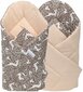 Dvipusis kūdikio vokelis - antklodė Babymam, 80x80 cm, rudas/smėlio kaina ir informacija | Vokeliai, miegmaišiai, pagalvės | pigu.lt