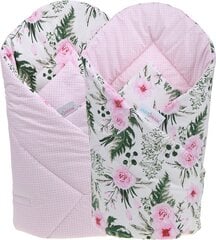 Dvipusis kūdikio vokelis - antklodė Babymam, 80x80 cm, rožinis kaina ir informacija | Vokeliai, miegmaišiai, pagalvės | pigu.lt