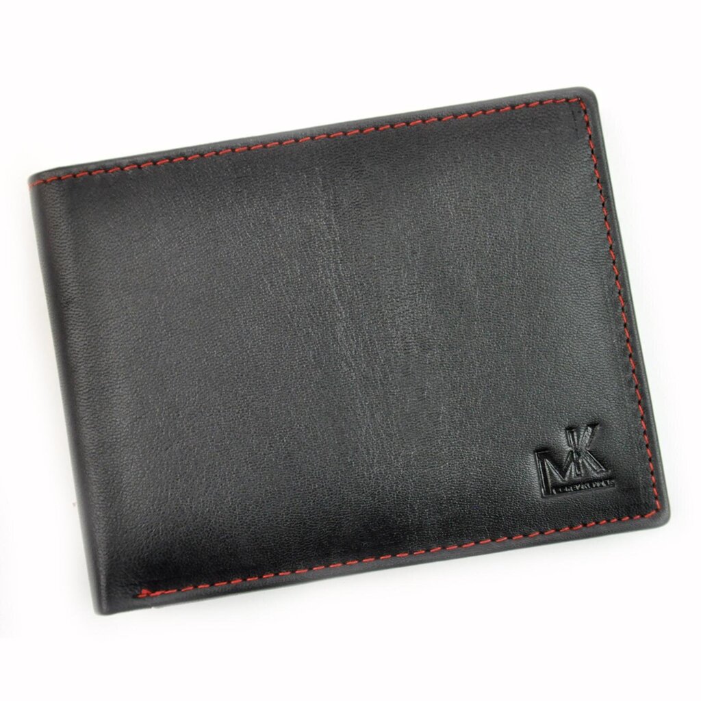 Vyriška piniginė Money Kepper CC 5602 - Juoda, raudona kaina ir informacija | Vyriškos piniginės, kortelių dėklai | pigu.lt