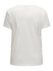 Only Carmakoma marškinėliai moterims 15321442*01, balti kaina ir informacija | Marškinėliai moterims | pigu.lt