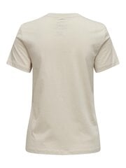 Only marškinėliai moterims 15317991*01, smėlio spalvos kaina ir informacija | Marškinėliai moterims | pigu.lt