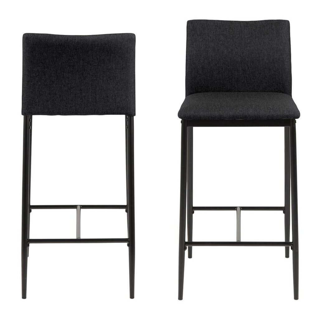 2-jų kėdžių komplektas Demina, pilkas kaina ir informacija | Virtuvės ir valgomojo kėdės | pigu.lt