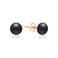Auksiniai auskarai su natūraliais perlais kaina ir informacija | Auskarai | pigu.lt